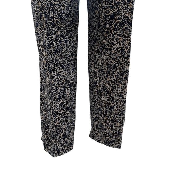 Nygard Collection Womens Silk Blend Wide Leg Floral Pants SZ 12 Boho Chic Retro - Picture 12 of 12